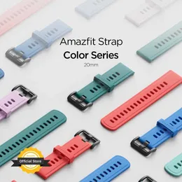 20mm cinta original Amazfit Smart Watch Strap para Original Amazfit GTS 2 Mini Bip U / U Pro S Lite Gtr Amazfit 20mm Inteligente Relógio H0915