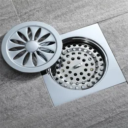 Other Bath & Toilet Supplies All Copper Flower-shaped Bathroom Deodorant And Insect-proof Large Flow Floor Drain