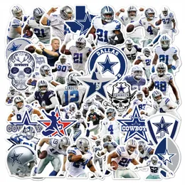 50pcs No Repetition Football Team Stickers Rugby DIY Graffiti Decals For Notebook Car Luggage Motorcycle Fridge Phone Case Scooter Water Cup Gift Sticker