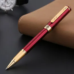 Ballpoint Pens Picasso High Quality 902 Red And Golden Roller Ball Pen Refillable Professional Office Stationery Tool With Gift Box Arrival