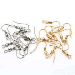 200PC / Lot DIY Earring delar Örhängen Clasps Hooks Findings Komponent DIY smycken gör tillbehör legering krok öron tråd smycken grossist pris