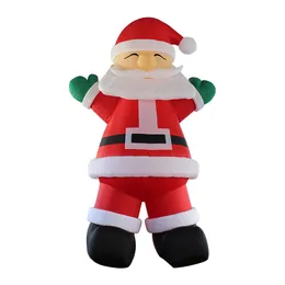 Weihnachtsmann, Außendekoration, 8 mH, riesiger aufblasbarer Weihnachtsmann, Weihnachtsvater aufblasen, Einkaufszentren-Ballon