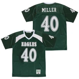 High School Football 40 Von Miller Jersey Valley Ranch Moive Pullover For Sport Fans Team Color Brown Sying and Stitched Breattable Pure Cotton College Hiphop