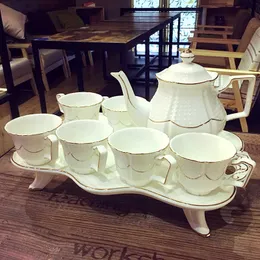 European Bone Porcelain Coffee British High-end Afternoon Set Creative Ceramic Simple Household Flower Tea Cup