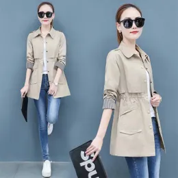 Kvinnors Trench Coats Spring Höst Kortrock Kvinnor Slim Tunna Kvinna Outwear Fashion Windbreaker Chic Office Ladies Ytterkläder