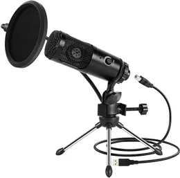 M2 M2Pro 192/24Bit Professional USB Microphone Condenser Mic With 26mm Big Capsule For PC Gaming Youtube Recording Computer
