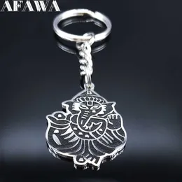 2021 Trendy Elephant God Stainless Steel Pendant Key for Women Silver Color Pendant Key Jewelry llavero K77586B G1019