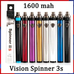 Vision Spinner 3s IIIs Bateria 1600mAh Variável Tensão 3.6V-4.8V Torção superior Passagem USB Esam-T para 510 Tanque de atomizador de rosca