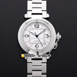 V9F 35 мм W31074M7 A2892 Автоматические женские часы Серебряный белый циферблат из нержавеющей стали браслет женские часы Hello_Watch HWCR G12A (1)
