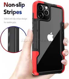 Heavy Duty Defender Clear Cases 360 Full Body Bumper Protector per iPhone 13 12 11 Pro max xr xs 7G 8G Plus A02S A02 M02 A12 A32 in 1 cover protettiva antiurto per telefono