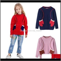 Strickjacke Pullover Baby Kleidung Baby Kinder Mutterschaft Drop Lieferung 2021 Aile Kaninchen Herbst Winter Kinder Tragen Langarm Pullover Mädchen sof