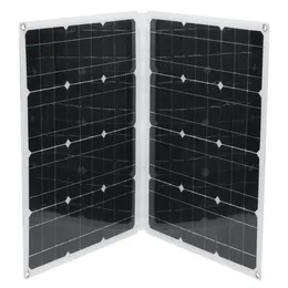 80W Foldable Monocrystalline Solar Panel USB 18V/5V DC TYPE-C For Car Boat Camping RV W/ None/10A/20A/30A/40A/50A Controller - 10A