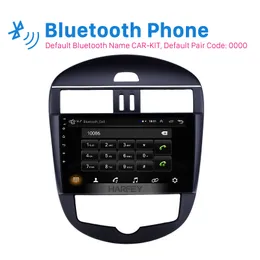 Stereo 10.1 "HD GPS Android Car DVD Multimedia Player för Nissan Tiida Auto A/C 2011-2014 GPS Support Carplay Bakkamera