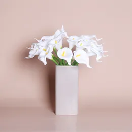 Verklig touch konstgjord blommor calla lily faux blommig fest bröllop blommor hem trädgård dekoration