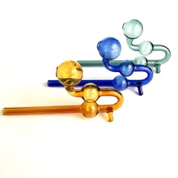 Dhl Free Colors Glass Oil Burner Pipe Cheap Colored Snake Shape Twisted Glass Water Pipe Bubbler Pyrex Smoking Tobacco Pipe with Balancer