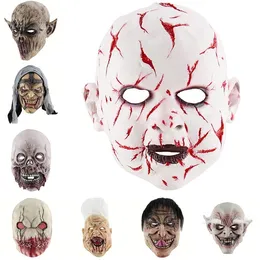 Hem Halloween Terror Mask Monster Latex Horrifying Cosplay Maskhalloween Party Horror Masks Kostym Tillbehör Hög kvalitet ZC522