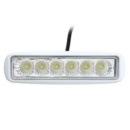 12 V 6 LED Spreader Marinho Inundação de Inundação Luz branca para o carro do caminhão do motociclista do iate do barco