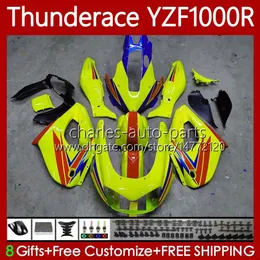 OEM Ciało dla Yamaha YZF1000R Thunderace YZF 1000R 1000 R New Yellow 96-07 Bodywork 87NO.148 ZF-1000R 96 97 98 99 01 YZF1000-R 02 03 04 05 06 07 1996 2007 Zestaw wróżki