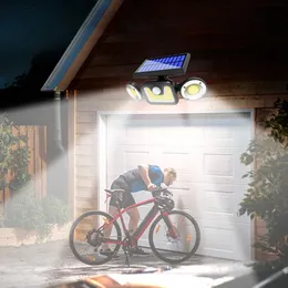 83 COB LED Solar Wall Light Outdoor Waterproof Human Body Induction High Bright Garden Street Lamp