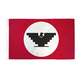 Wappenflagge der United Field Workers Union, lebendige Farben, UV-beständig, für den Außenbereich, doppelt genäht, Dekorationsbanner, 90 x 150 cm, Sport-Digitaldruck, Großhandel