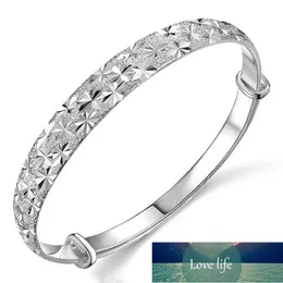 100% 925 Sterling Silver Fashion Full Star Ladies Bangles Smycken Kvinnor Ingen Fade Partihandel Bangle Billiga Födelsedag Present Fabrikspris Expert Design Kvalitet Senaste stil