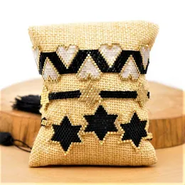 Go2Boho Miyuki Armband Femme Star Armband för kvinnor smycken mexikanska hjärtpulser som gåva till hennes handvävda strandarmbandsgåvor 210609