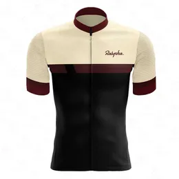 Yaz Yüksek Kalite 2022 Yeni Takım Erkekler Ralvpha Bisiklet Jersey Giyim Kısa Kollu Nefes Hızlı Kuru Döngüsü Jersey Giysileri H1020