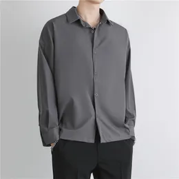 Mäns Casual Shirts Shirt Boys Short Sleeve Sommar Avkopplande Japansk Port Style Tunn Inch Top Half Ruffian Handsome Coat