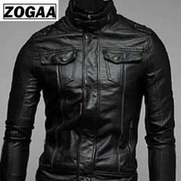 Zogaa cavalheiros Cavalier PU jaqueta de couro vintage retro moto faux punk jaquetas de couro moto casacos 211009