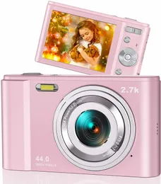 Teleskopisk digitalkameror 44mp Liten ett litiumbatteri 2,7k 2.88INCH IPS-skärm 16X Zoom Face Detection Vlogging för fotografiska nybörjare barn