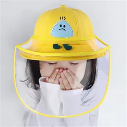 Anti-droplet Baby Hat Spring and Summer Thin Cute Cartoon Detachable Isolated Fisherman Hat for Boys and Girls