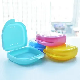 Storage Boxes Compact Colorful Dental Orthodontic Retainer Box/Case for sale mouthguards biteguards dentures Sport Guard RH1253
