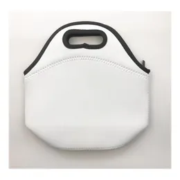 Sublimeringsämnen återanvändbar neopren tygväska handväska isolerade mjuka lunchpåsar med blixtlåsdesign för arbetsskola FY3499 0429
