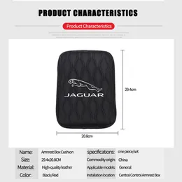Car Organizer Armrest Box Pad Mat Cushion Leahter For XF XJ F Type E-type Pace Epace TypeX TypeS XKR XJS XJL XFL XEL Accessories278V