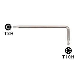 3.0x22x63m Torx T8-T10 L Anahtar T8 T10 Delik ile Delik Çift Tornavida Anahtarı Xbox 360 X360 Onarım Aracı 45 # Çelik 3000 adet / grup