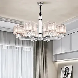 Chandelier moderno Lâmpada de cristal de lustre simples atmosfera de luxo em casa Personalidade criativa Creative Restau Europeu Luzes de teto