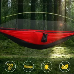 Xinda Portaledges Outdoor Camping tragbares hohes lasthaltiges Einzel-Doppel-Swing-Hängemattenfeld (Wih-Moskitonetz) -Baum und hängendes Bett