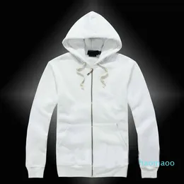 Designer Men polo jacket small horse Hoodies and Sweatshirts Sweater autumn solid with a hood sport zipper casual Multiple colors Asian size