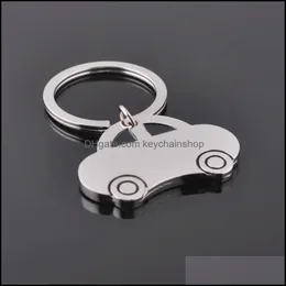 Keychains Fashion Aessories Metal Key Ring Vintage Car Shaped Vehicle Keychain Keyring Keyfob Pendant Decoration Creative Gift Drop Delivery