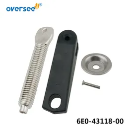6E0-43118-00 Clamp Screw Set For Yamaha Outboard Motor Parts, With Transom Pad Plate Swivel Pin 6G1-43116