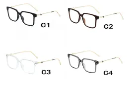 10 sztuk Letnie Mężczyźni Moda Prostokąt Okulary Okulary Kobiety Wyczyść obiektyw Glasse Metal Rama Ramionowe Sporty Outdoor Wiatroszczelne Okulary 4 Kolory