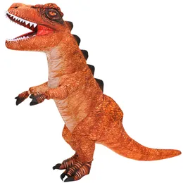 Mascote CostumesNova Dragão Dinossauro Trajes Inflável Adulto Fato de Halloween T-Rex Party Play DISFACACASSCOT Boneca Traje
