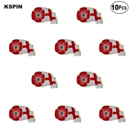 Poppy Flower Inglaterra Lapela Pin Badge Brooch Pins Emblemas 10pcs muito