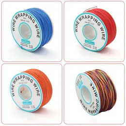 Färgglada 250 meter kretskort PCB hopplinje koppar flyga OK Wire Wrapping Wire grossist