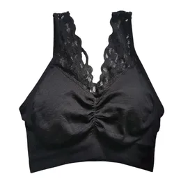 Il reggiseno comfort quotidiano in pizzo da donna imposta reggiseni liscianti senza fili classici con cuscinetti rimovibili all'ingrosso