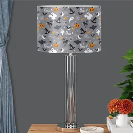 Lamp Covers & Shades Gray Shade For Kids Bedroom Halloweentown Ghost Pumkpin Design Table Lampshade Festival Home Decor Children Halloween G