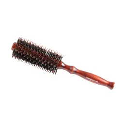 Roller Comb Щетки инструмент Деревянная ручка Натуральная щетина вьющиеся волосы Combs Пушистая парикмахерская парикмахерская Twill и прямая кисть для выбора