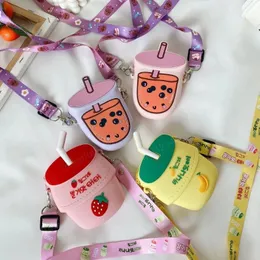 Cute Children's Coin Purse Handbags Cartoon Girls Baby Small Change Wallet Shoulder Bag Summer Fashion Kids Mini Crossbody Bags