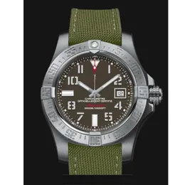 Классический новый серебристый черный резиновый автоматический механические мужские часы часы из нержавеющей стали спортивные часы сапфир зеленый холст AAA +
