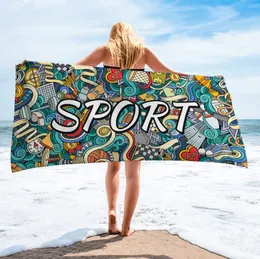 The latest 160X80CM printed beach towel, abstract style superfine fiber sunscreen quick-drying double-sided velvet, support custom LOGO